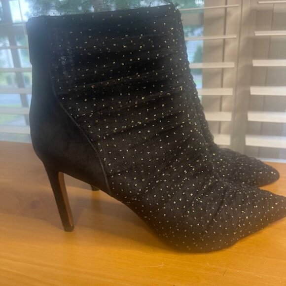 Sam Edelman Black Ankle Boots with Silver Accents - Picture 6 of 6